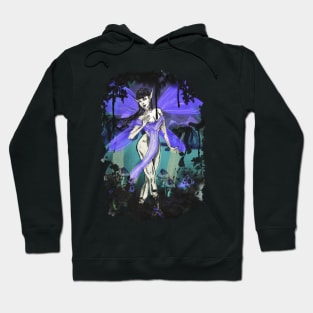 Undead Goth Fairy - Horror Fantasy Illustration Hoodie